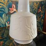West Germany lamp met paardenfiguren, Huis en Inrichting, Lampen | Tafellampen, Gebruikt, Vintage, Stof, 50 tot 75 cm
