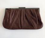 Armani exchange vintage bruin leren clutch., Handtas, Ophalen of Verzenden, Bruin, Zo goed als nieuw