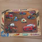 Cars puzzel houten 12 stukjes inlegpuzzel, Ophalen of Verzenden, 10 tot 50 stukjes, Zo goed als nieuw