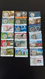 19 Verzilverde 5 Euro Coincards BU Genummerd, Setje, Koningin Beatrix, Zilver, Euro's