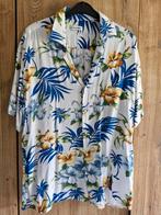 H&M overhemd korte mouw met print xl slimfit, Ophalen, Wit, Zo goed als nieuw, H&M