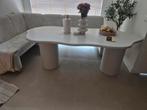 Betonlook ergonomische eettafel, 200 cm of meer, Vijf personen of meer, Rechthoekig, 50 tot 100 cm