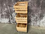 Opbergrek met houten kratten, Doe-het-zelf en Verbouw, Kratten en Dozen, Ophalen, 100 cm of meer, 60 cm of meer, Minder dan 35 cm