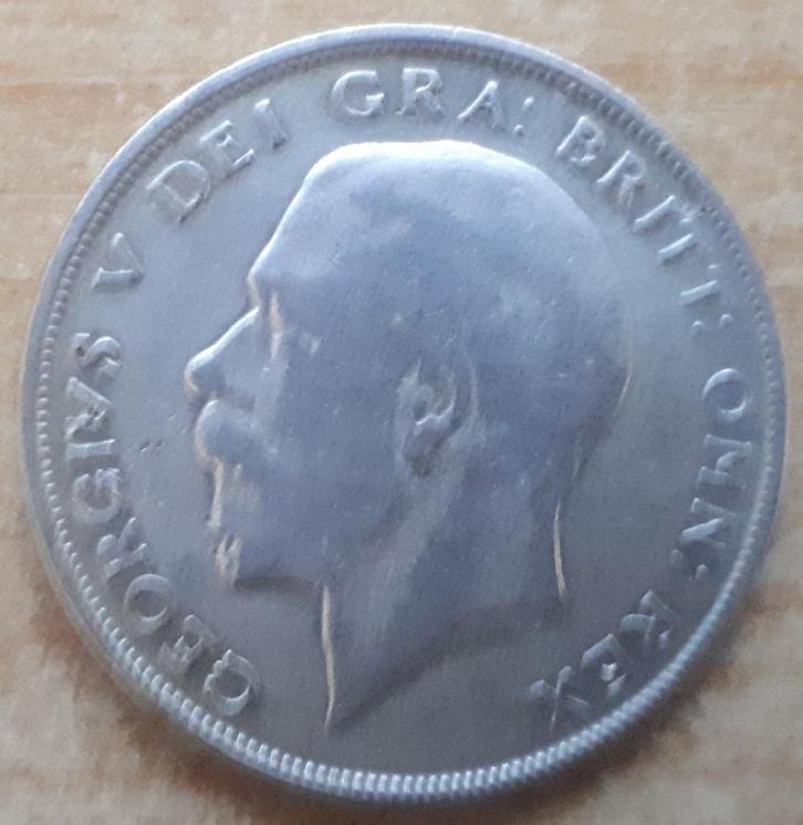 Groot-Brittannië, Half Crown 1921 - zilver, Postzegels en Munten, Munten | Europa | Niet-Euromunten, Losse munt, Overige landen