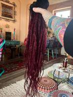 19 nieuwe donkerrode human hair clip dread extensions 125€, Sieraden, Tassen en Uiterlijk, Uiterlijk | Haarverzorging, Ophalen of Verzenden