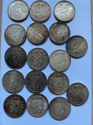 17 gulden Nederland zilveren munt beschikbaar voor biedingen