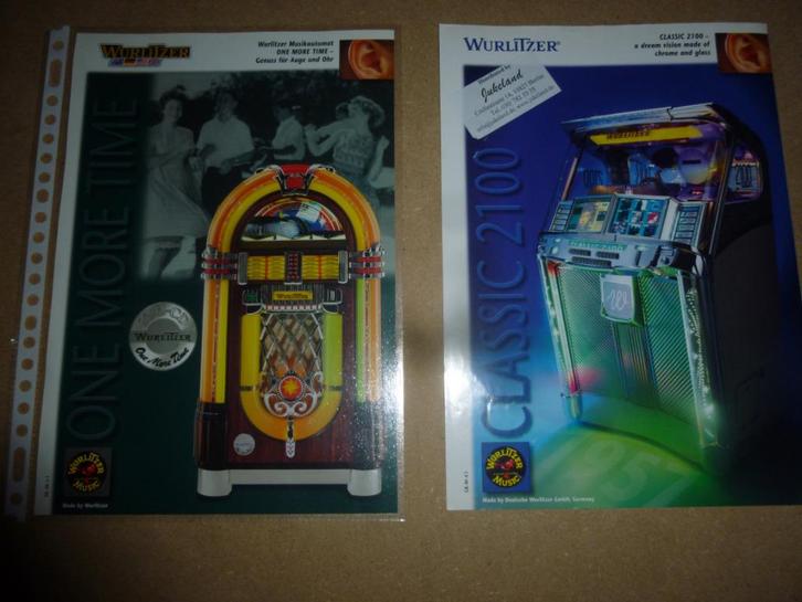 jukebox folder flyer wurlitzer elvis princess omt classic, Verzamelen, Automaten | Jukeboxen, Zo goed als nieuw, Wurlitzer, 1970 tot heden