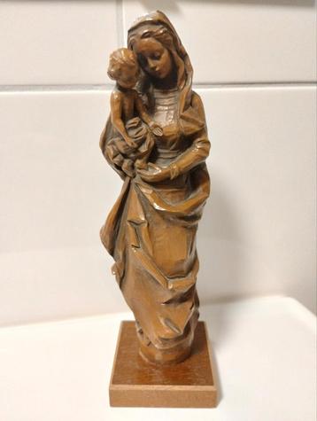 Oud handgesneden Maria met Christus beeld Gerhard Hack beschikbaar voor biedingen