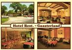 Hotel Rest. - Gaasterland - Rijs - 4 afb - 1984 gelopen, Verzamelen, Ansichtkaarten | Nederland, Ophalen of Verzenden, 1980 tot heden