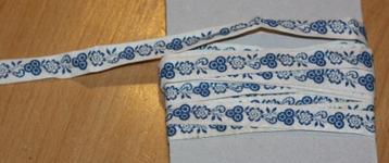3 meter katoenen band - 1,2 cm breed '- 40866 beschikbaar voor biedingen