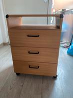 Bureau met Ladekast op wielen, Huis en Inrichting, Bureaus, Ophalen, Zo goed als nieuw
