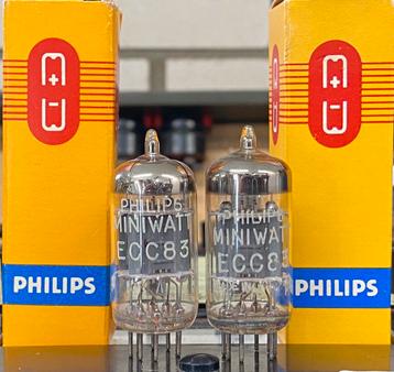 ECC83 Philips Miniwatt matched pair 12AX7 CV492 beschikbaar voor biedingen