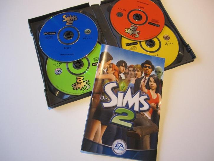 PC Game  De SIMS 2 org. versies    Voor PC cd-rom 4 CD’s, Spelcomputers en Games, Games | Pc, Zo goed als nieuw, Simulatie, 1 speler