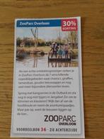 Kortingsbon voor Zooparc Overloon, Drie personen of meer, Kortingskaart