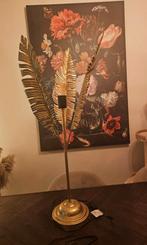 Gouden palmboom lamp, Huis en Inrichting, Lampen | Vloerlampen, Ophalen, Zo goed als nieuw, Minder dan 100 cm, Metaal