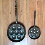 Antieke koperen poffertjes pannen, Antiek en Kunst, Antiek | Keukenbenodigdheden, Ophalen of Verzenden