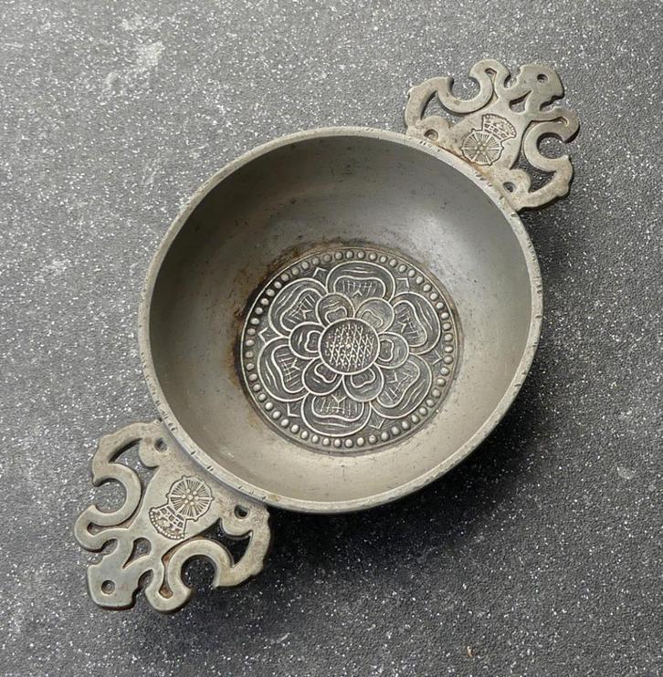 Hans Klein Den Haag tinnen schaaltje kommetje tin, Antiek en Kunst, Curiosa en Brocante, Ophalen of Verzenden