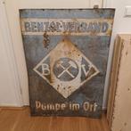 Antiek reclamebord Aral Benzol Verband 1927 mijnbouw, Verzamelen, Ophalen, Gebruikt, Reclamebord