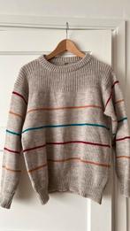 Vintage gebreide trui acryl met wol S unisex, Kleding | Dames, Ophalen of Verzenden, Zo goed als nieuw, Maat 36 (S)