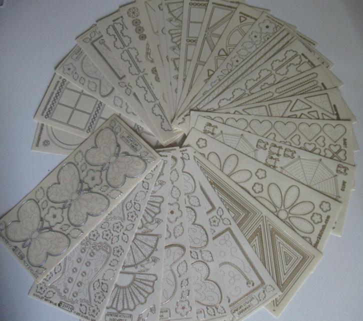 Borduur stickers 27 stuks, Hobby en Vrije tijd, Borduren en Borduurmachines, Nieuw, Onderdeel of Toebehoren, Handborduren, Ophalen