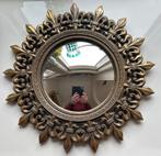 Klassieke butlerspiegel met Franse lelies rondom, Ophalen of Verzenden, Rond, Minder dan 50 cm