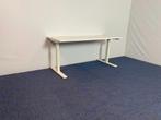 25 x Bureau Voortman (slinger), wit blad, 160 x 70 cm., Huis en Inrichting, Bureaus, Ophalen, In hoogte verstelbaar, Gebruikt