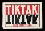 suikerzakje 219 Tiktak Thee sedert 1870 - FG zwart, Verzamelen, Ophalen of Verzenden, Nederland