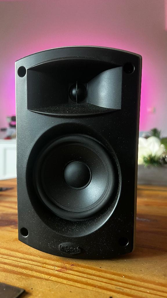 klipsch quintet silver, Audio, Tv en Foto, Luidsprekers, Zo goed als nieuw, Front, Rear of Stereo speakers, 120 watt of meer, Overige merken