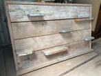 Rustieke Wandplank van Oud Hout ( oude steigerplanken ), Ophalen of Verzenden, Gebruikt