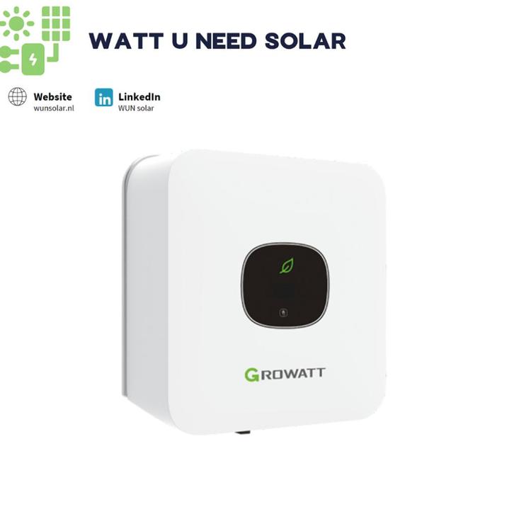 Growatt Omvormer | Betaal- en betrouwbaar!, Doe-het-zelf en Verbouw, Zonnepanelen en Toebehoren, Nieuw, Collector, 200 wattpiek of meer
