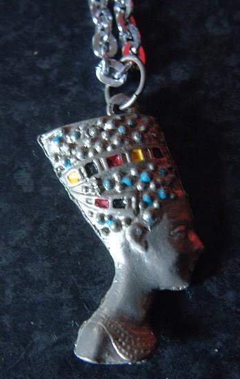 Kettinghanger Farao met ketting, Sieraden, Tassen en Uiterlijk, Kettingen, Zo goed als nieuw, Overige materialen, Zilver, Met hanger