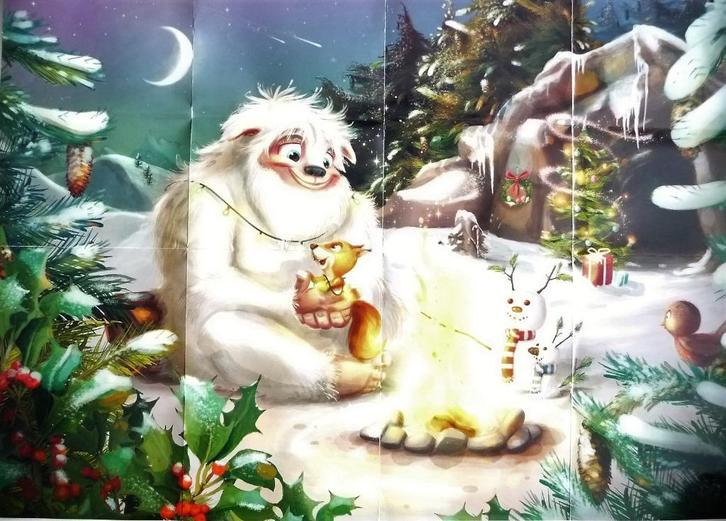 2 KERSTPUZZEL S DE KERSTMAN MET SLEE EN SNEEUWMONSTTER, Diversen, Kerst, Nieuw, Verzenden