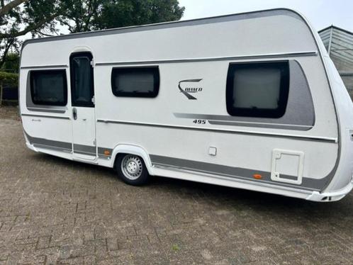 Fendt Bianco Selection 495, 2015, Caravans en Kamperen, Caravans, Particulier, tot en met 4, 1250 - 1500 kg, Rondzit, Fendt, Frans bed