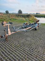 Sterke pega boot trailer voor boten tot 5.80 meter, Watersport en Boten, Boottrailers, Ophalen, Minder dan 1500 kg, Gebruikt, Verstelbare verlichting