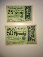 Duits Notgeld Ahrweiler Noodgeld, Ophalen of Verzenden, Duitsland