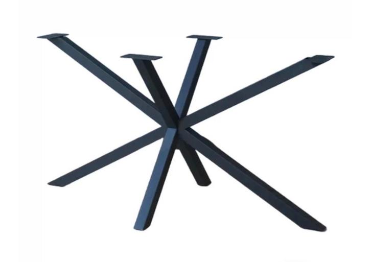 Stijlvolle  matrix Tafelonderstel kruispoot  5x5 cm zwart, Huis en Inrichting, Tafelonderdelen, Nieuw, Tafelpoot, 50 tot 100 cm