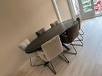 Eettafel ovaal met 6 stoelen - Mooie set!, Huis en Inrichting, Tafels | Eettafels, Ophalen, 100 tot 150 cm, 200 cm of meer, Zo goed als nieuw