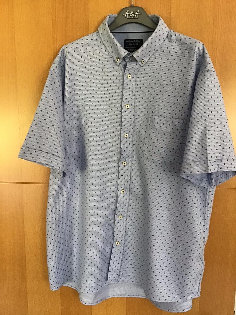 Today’s man overhemd/blouse korte mouw, maat XXL, Kleding | Heren, Grote Maten, Ophalen, Zo goed als nieuw, Blauw, Overhemd