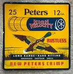Zeldzaam Peters Shotgun Shells Emaille Reclamebord, Antiek en Kunst, Ophalen