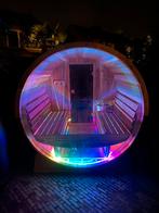 Barrel sauna’s. Alle maten . Houtgestookt of elektrisch, Sport en Fitness, Sauna, Ophalen of Verzenden, Zo goed als nieuw, Complete sauna
