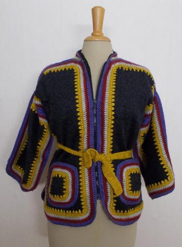 Hand gemaakt apart folklore wol vest/jasje! M beschikbaar voor biedingen