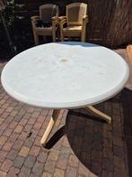 Stevige ronde tuintafel 120, Ophalen, Gebruikt, Rond