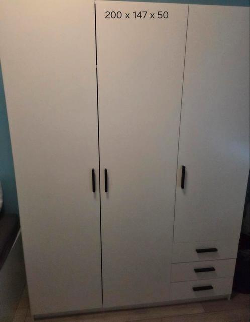 Kledingkast Sprint 3-deurs Leen Bakker, Huis en Inrichting, Kasten | Kledingkasten, Gebruikt, 200 cm of meer, 100 tot 150 cm, 25 tot 50 cm