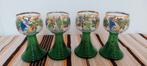 4 Vintage roemer Römer bacchus wijn glazen uniek, Ophalen of Verzenden, Zo goed als nieuw, Overige typen