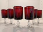 Rode wijnglazen set Luminarc France Verrerie, Ophalen of Verzenden, Zo goed als nieuw, Overige typen