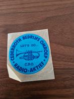 1010 Cederroth Bedrijfs Omroep Sticker, Ophalen of Verzenden, Gebruikt, Overige typen