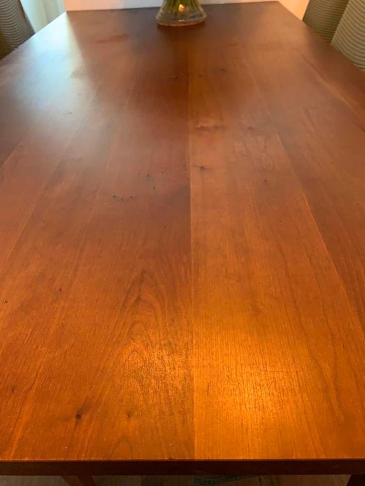 Eettafel met 6 stoelen moet weg, Huis en Inrichting, Tafels | Eettafels, Gebruikt, 50 tot 100 cm, 150 tot 200 cm, Vijf personen of meer