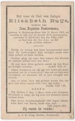 Elisabeth Buijs 138 Bergen op Zoom + 1907 Dordrecht, 68 jaar, Verzamelen, Bidprentjes en Rouwkaarten, Verzenden