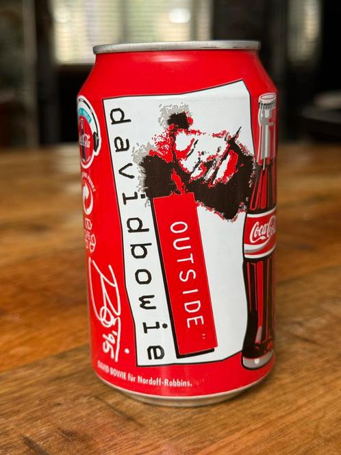 Coca-Cola can blikje David Bowie Outside 1995 Germany, Verzamelen, Blikken, Zo goed als nieuw, Overige, Overige merken, Ophalen of Verzenden