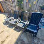 4x Jardin tuinstoelen, Tuin en Terras, Tuinstoelen, Ophalen, Gebruikt, Kunststof
